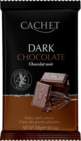 ​Cachet dark chocolate  Бельгийский чёрный шоколад 54% какао, 300г